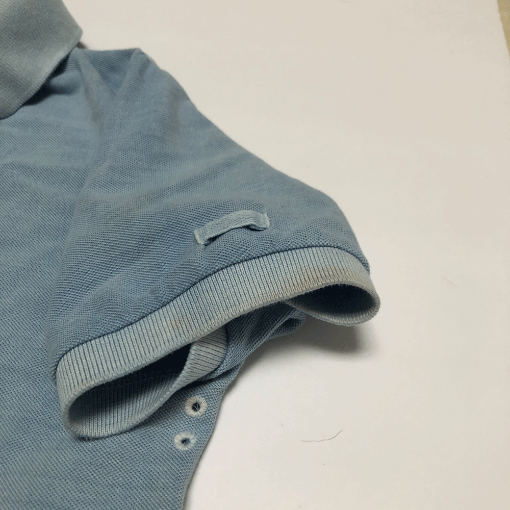 Powder Blue Stone Washed Polo